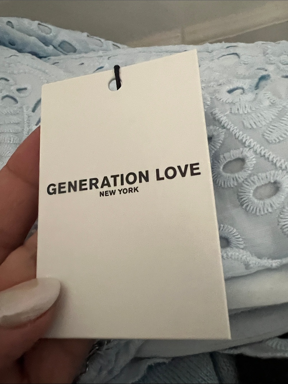 Generation Love Light Blue Eyelet Maxi Dress - Picture 8 of 8